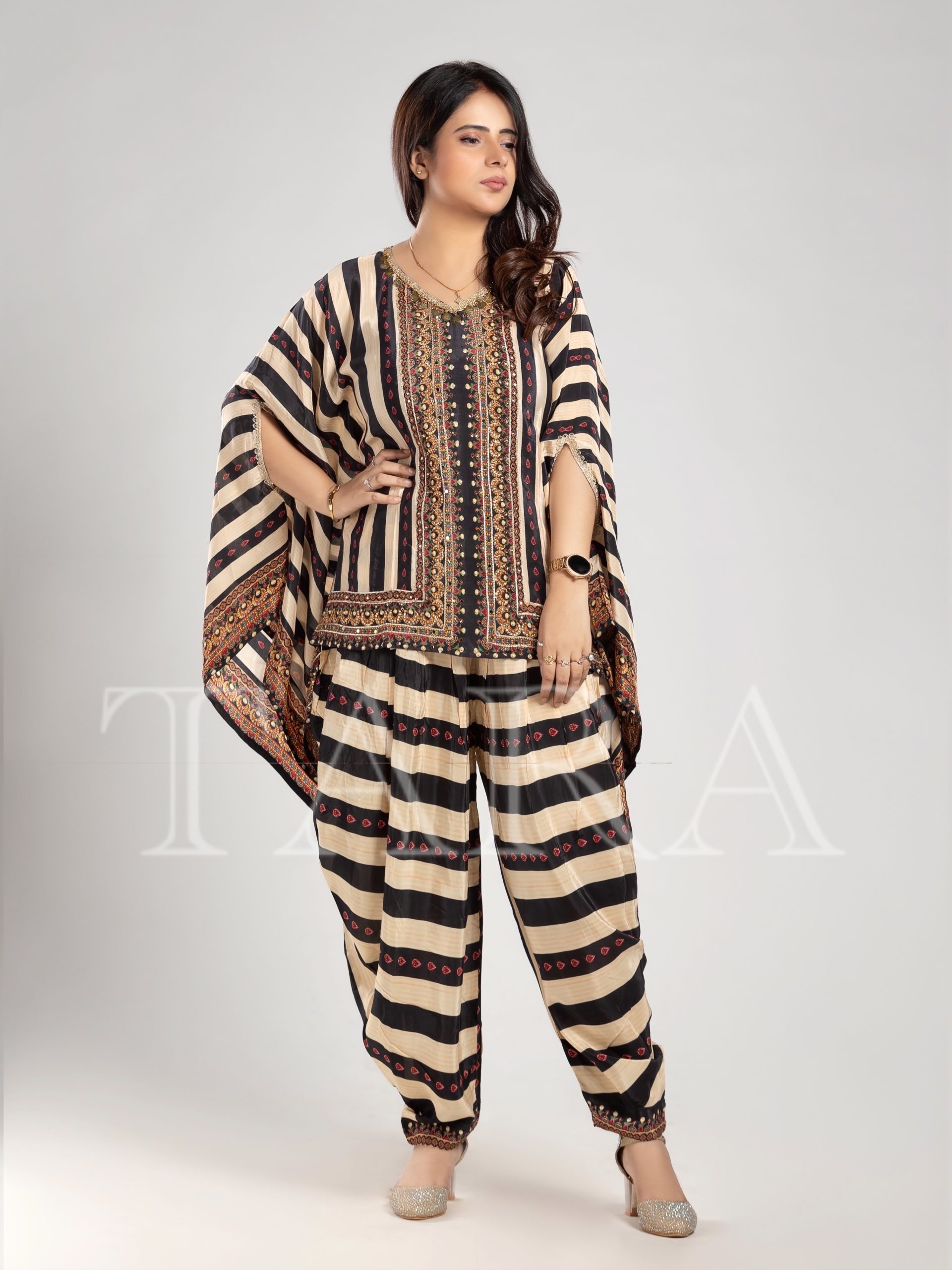 Stripe Kaftan Co-ord Set - Image 2
